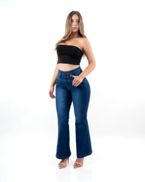 Pantalon Flare Yova Azul