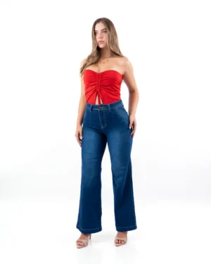Pantalon Palazo Yeli Azul