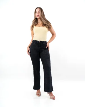 Pantalon Recto Liz Plomo