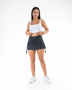 Falda Shorts Plomo