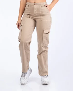 Pantalon Cargo Drill Beige