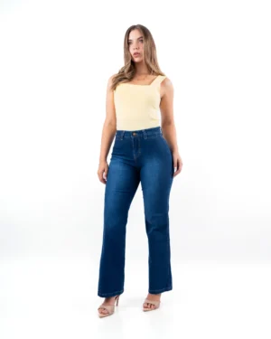 Pantalon Recto Liz Azul