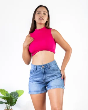 Shorts Clasico Denin Celeste