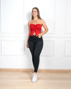 Skinny Jeans Black Plomo Grafito