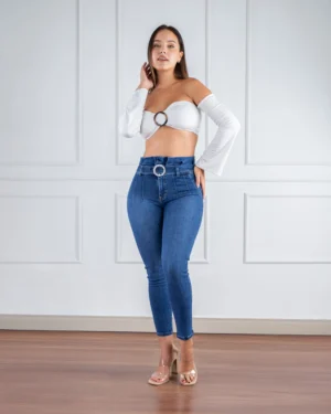 Skinny Jeans Lipo Azul Intermedio